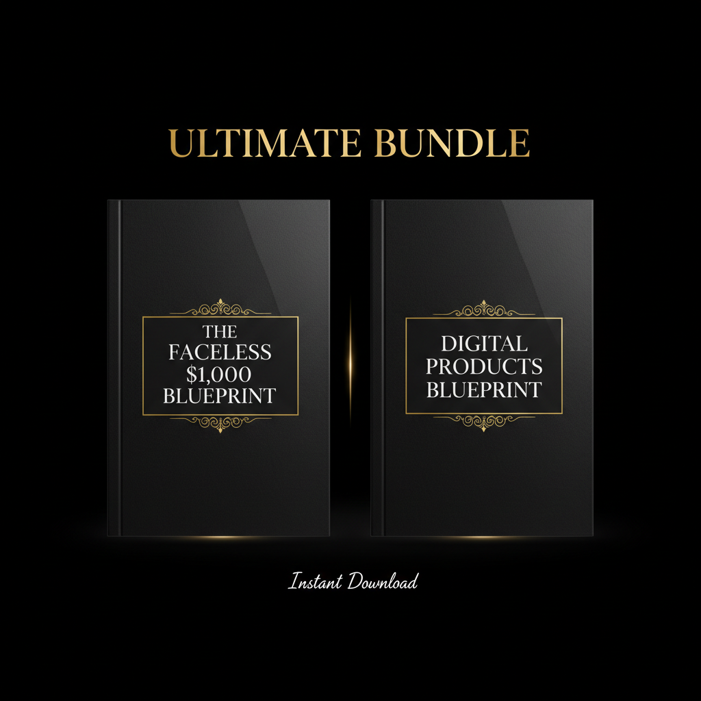 The Ultimate Blueprint Bundle — Faceless $1,000 Blueprint + Digital Products Guide
